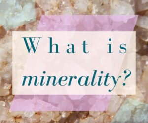 Graphic reads: "What is minerality?"